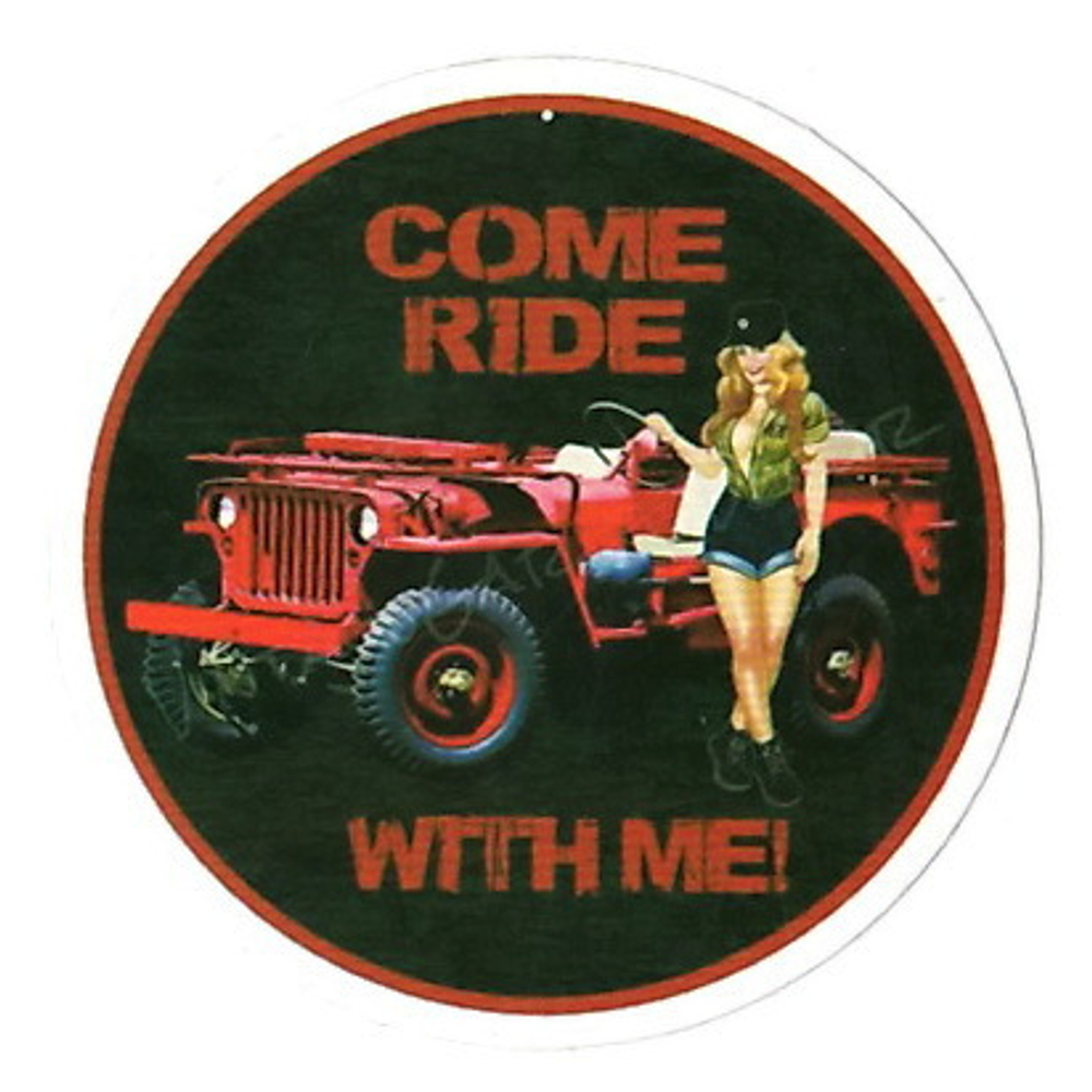 Наклейка COME RIDE WITH ME! (071)