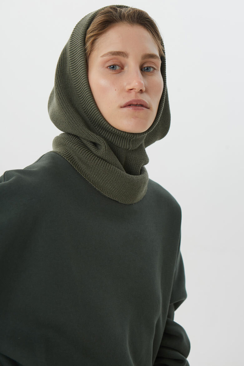 Жилет вязаный, графит