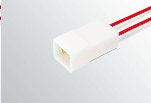 Разъем межжгутовой 2-х клеммный штыревой серии 6,3 с проводами 1,0 мм2 (CARGEN)