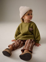 Толстовка и брюки в комплекте для девочки Next B97-372, Коричневый, Хаки