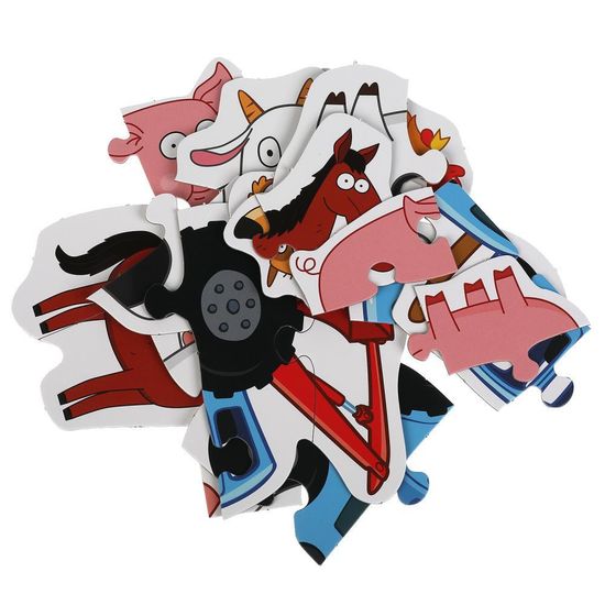 Макси-пазлы для малышей. Синий трактор. Коробка 150*180*40. 6 пазлов. Умные игры