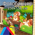 Фотобаннер 250х158 см для забора