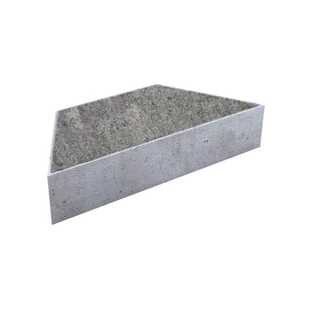 Тротуарная плитка ТРАПЕЦИЯ - Листопад гранит Антрацит