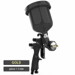 HVLP Skull Gold Spray gun d1.3мм чёрный