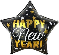 Звезда 18" С Новым Годом! (звездопад) Fl