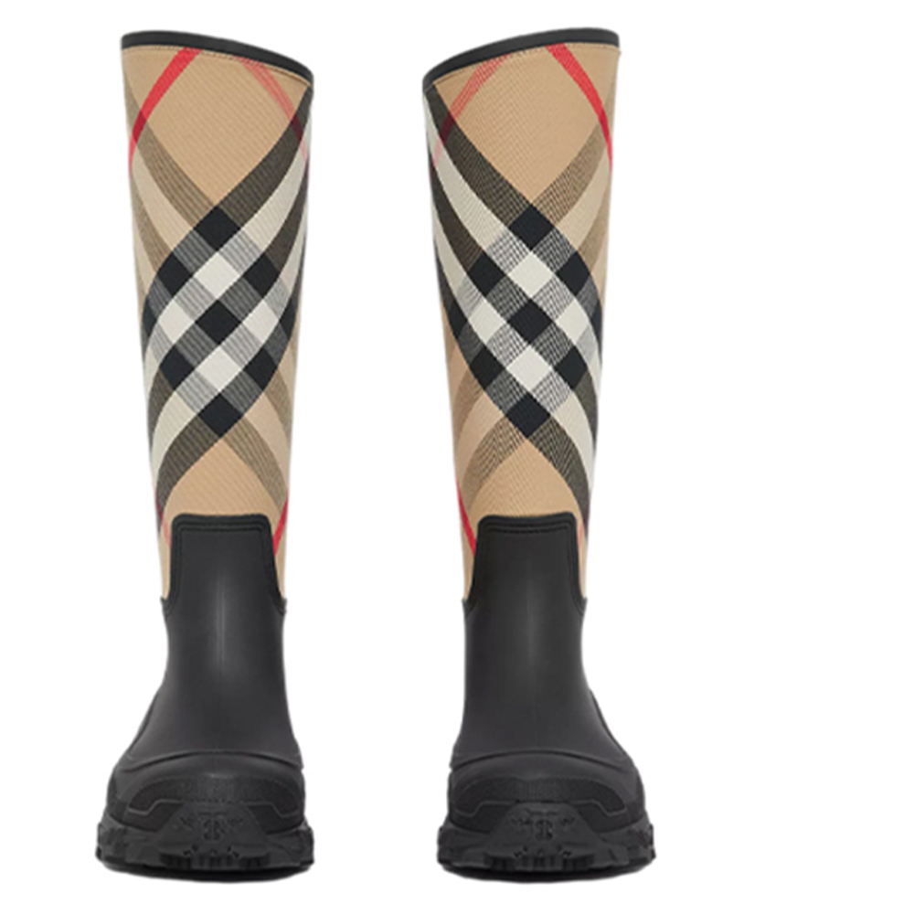 Burberry House Knee high Boots Women"s Brown