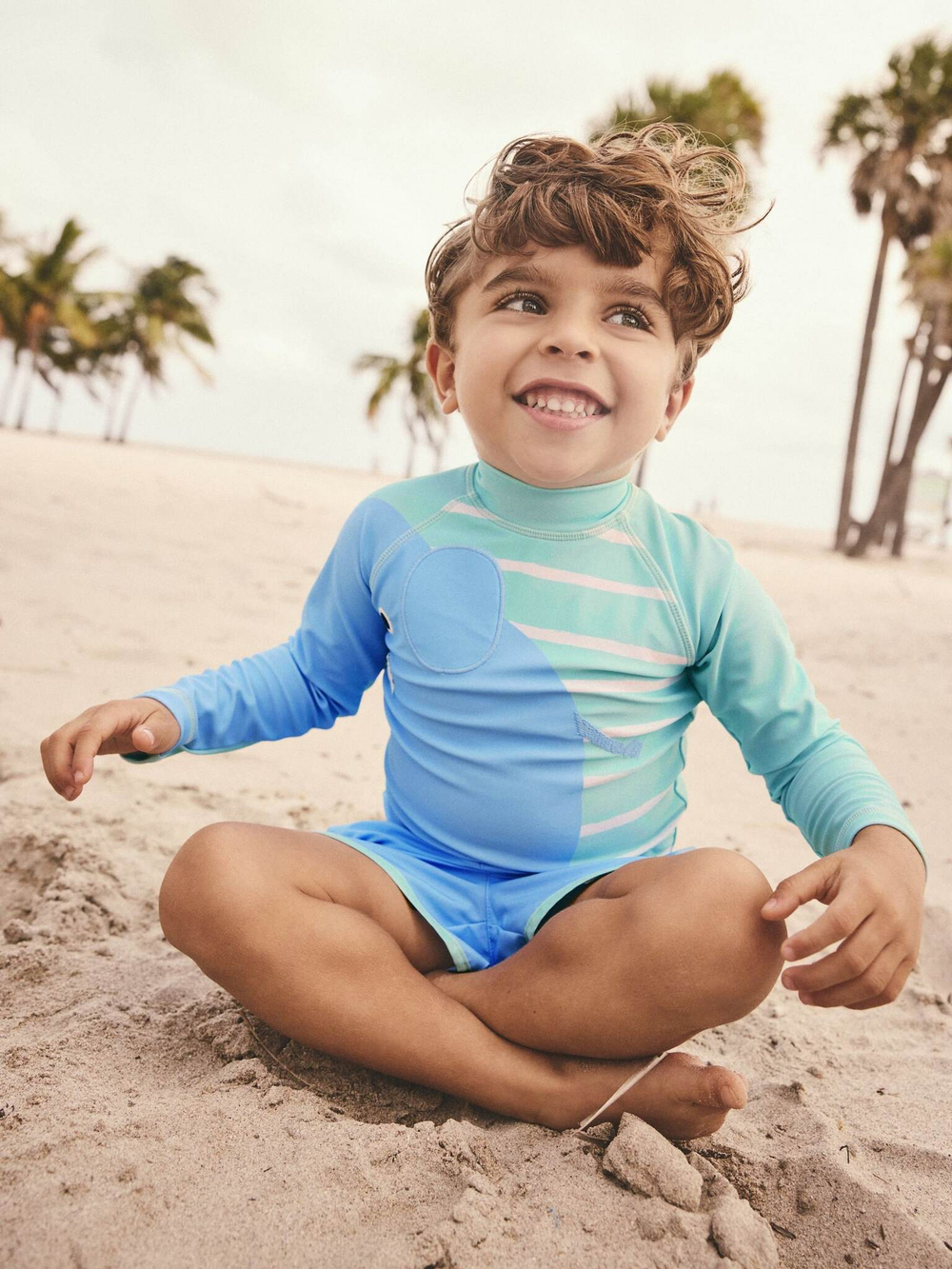 Костюм плавательный раздельный для мальчика Next E22-299, Голубой, Мятный