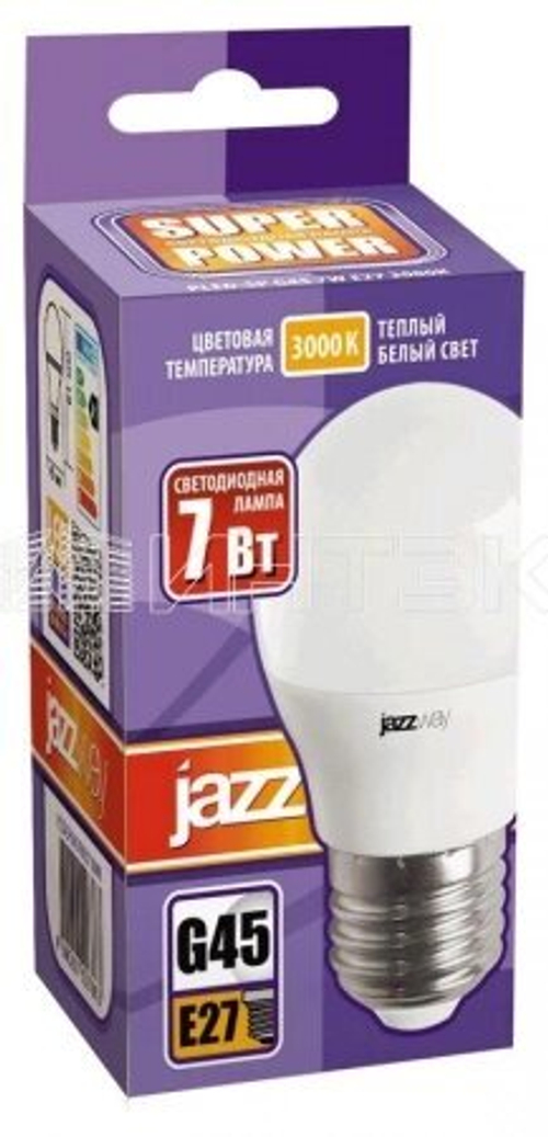 Лампа светодиодная 7Вт G45 тепл.бел.свет