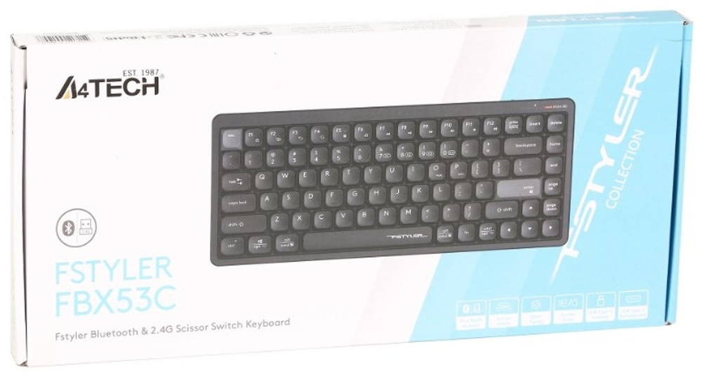 Клавиатура A4Tech Fstyler FBX53C черный