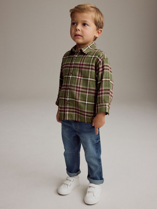 Рубашка для мальчика Next K83-229, Зеленый