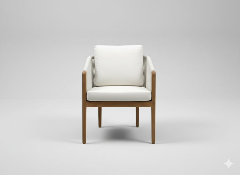 Столовая группа ZENN Dinning Set. Алюминий, ироко. Поставка 45 дней.