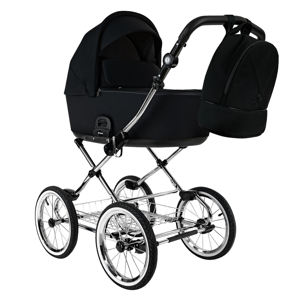 Коляска 2 в 1 ROAN BASS NEXT 2.0 CLASSIC d14 Caviar