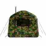 Баня пневмокаркасная 2,4×2,4×2,2 м, из ПВХ, камуфляж