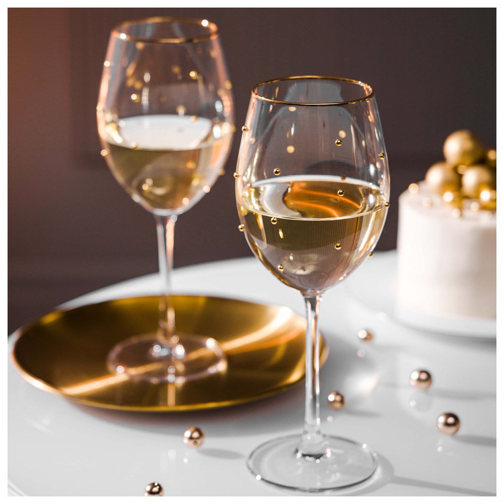 НАБОР БОКАЛОВ ДЛЯ ВИНА "GOLDY" ИЗ 2 ШТ. 540 МЛ