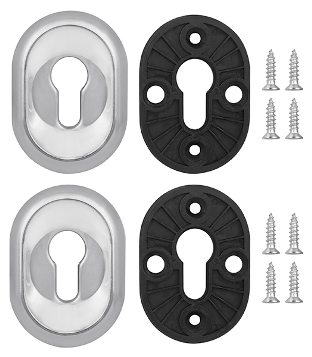 Накладка на цилиндр ESC.C/CRE/OV.12 (ESC-12C) CP хром (2шт. в уп.,отгр. по 1 шт.)