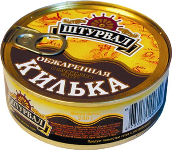 Килька балт. обжарен. т/с 240г (48шт) Россия