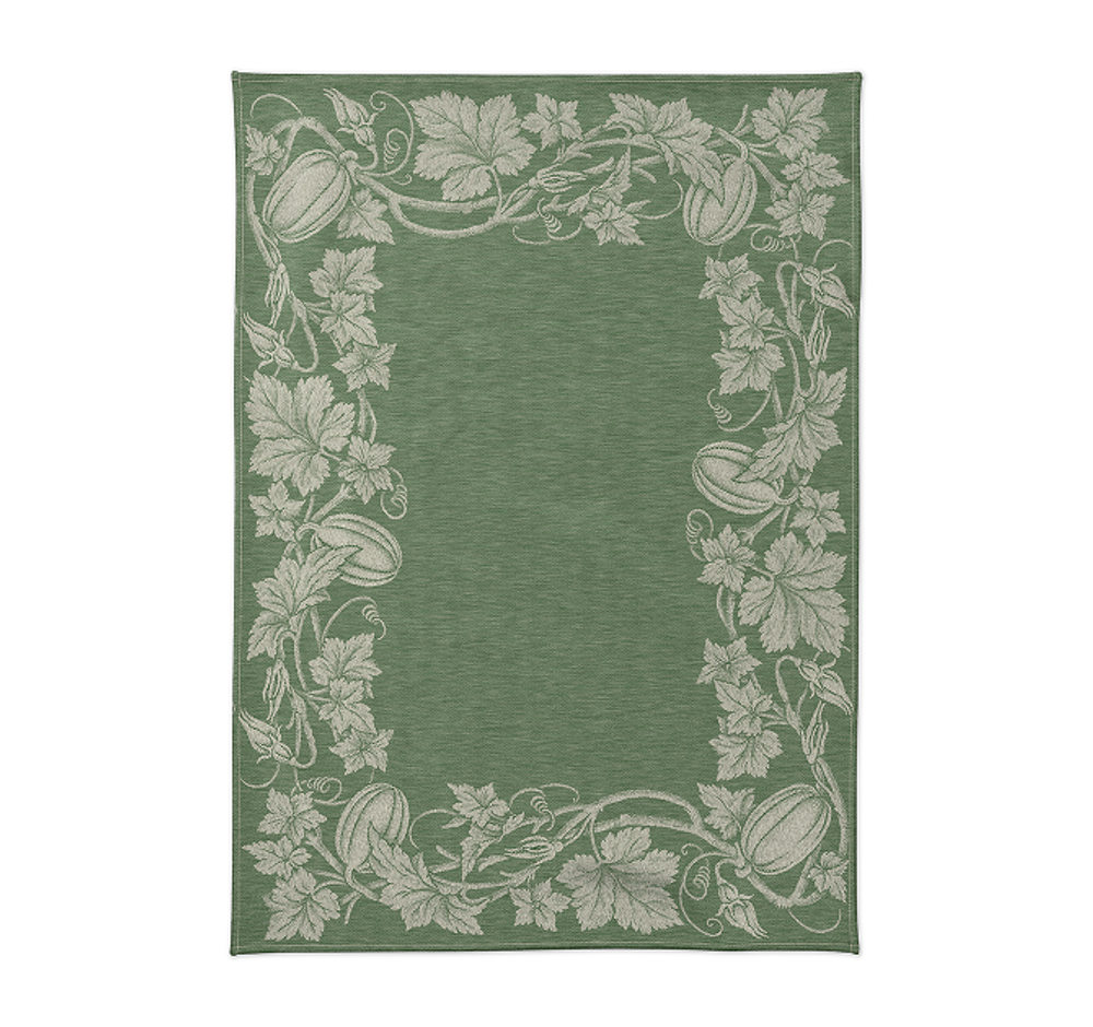 Полотенце кухонное 50х70см Leitner Leinen Kurbis зеленое