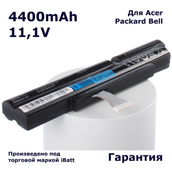 Аккумулятор iBatt 4400mAh для ноутбука Acer AS11A3E, AS11A5E