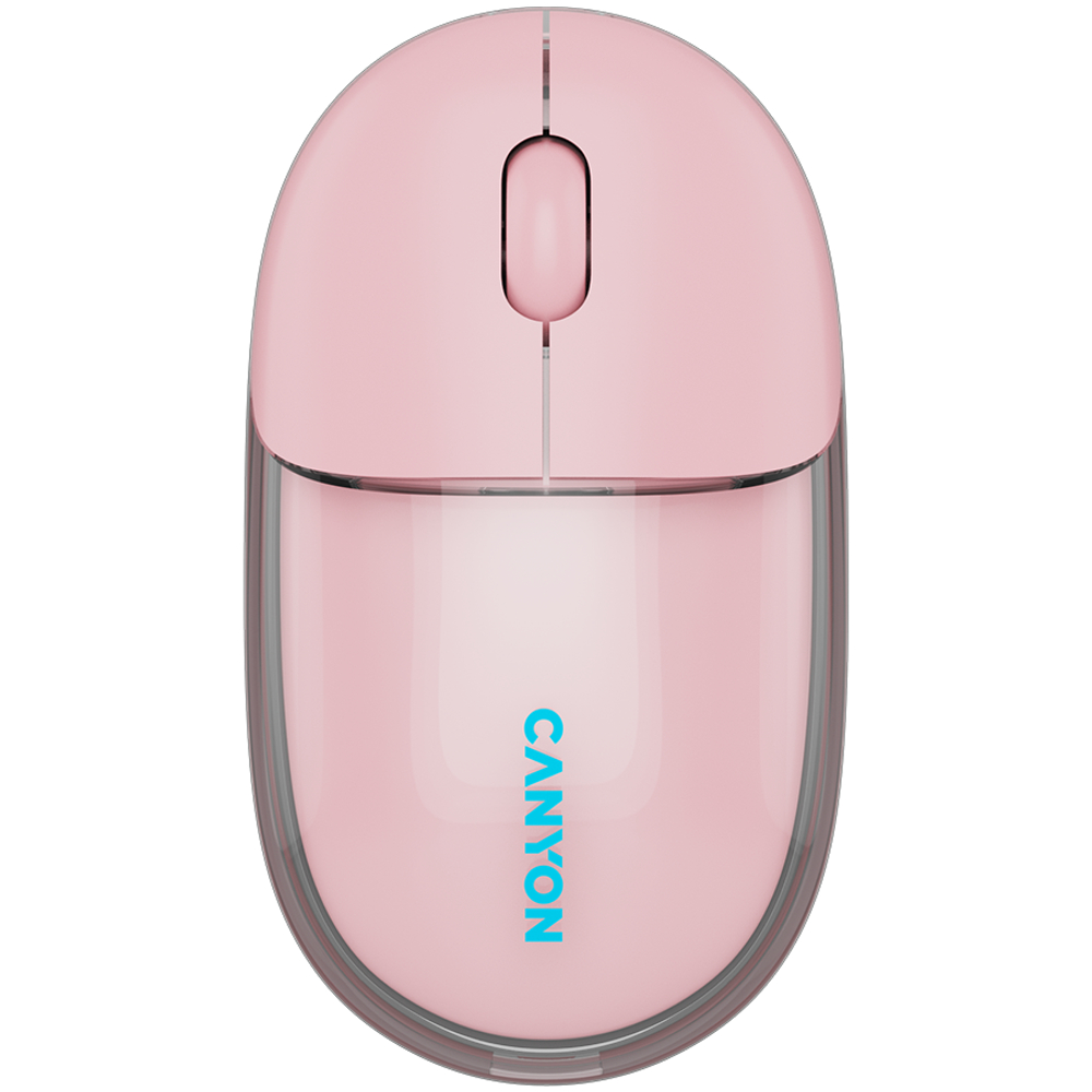 CANYON mouse OnClick 24 BT/ Wireless Transparent/Pink