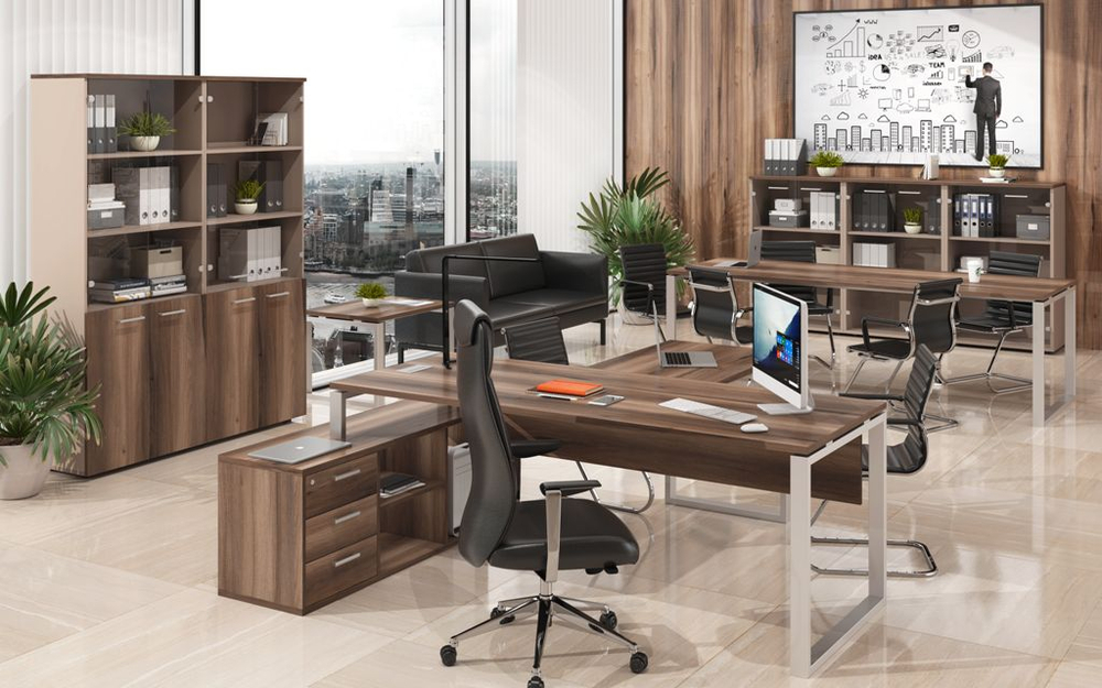 Стол для переговоров на металлокаркасе АТЛОН