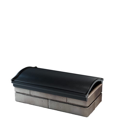 Парапет полимеркомпозитный Monblan 200/225/225 (1 кирпич) черный