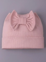 Шапка для девочки с ушками на осень