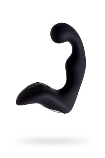 Чёрный изогнутый вибростимулятор простаты Erotist