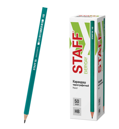 Карандаш ч/г HB "Everyday" пластик. BLP-GRN (STAFF)