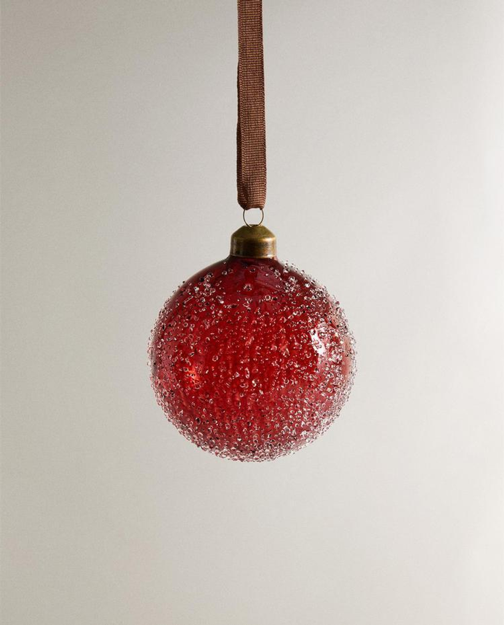 ZARA HOME УКРАШЕНИЕ ДЛЯ ЕЛКИ ИЗ БОРОСИЛИКАТНОГО СТЕКЛА, КРАСНЫЙ