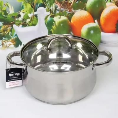 Кастрюля из нержавеющей стали BARBARA 4,5л, индукция, DH08-22