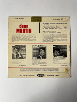 Винтажная виниловая пластинка LP Dean Martin The Door Is Still Open To My Heart (France 1965) 7 дюймов