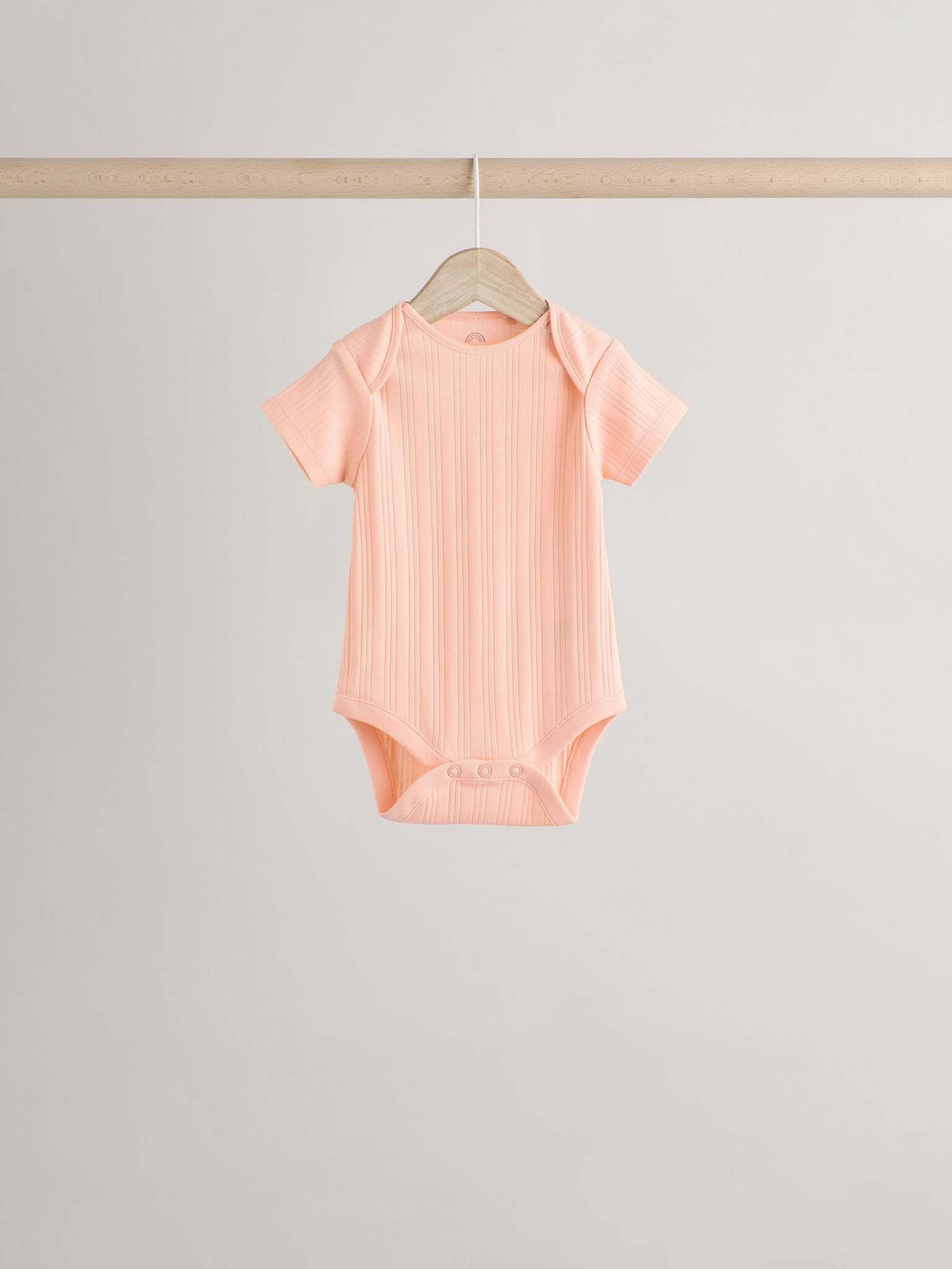 Боди с коротким рукавом для малышей Next E19-733, 5 шт., Сиреневый, Розовый, Мятный, Светло-желтый