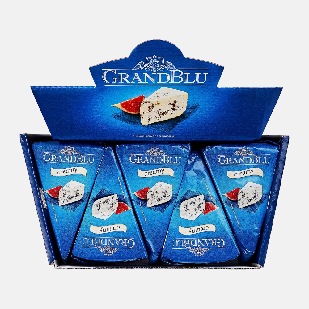 Сыр Grandblu Creamy с голубой плесенью 56% 100г