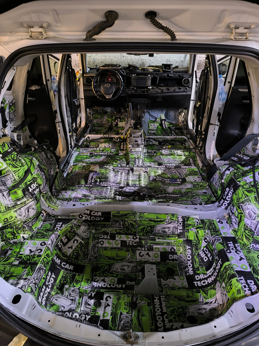 Шумоизоляция салона авто.