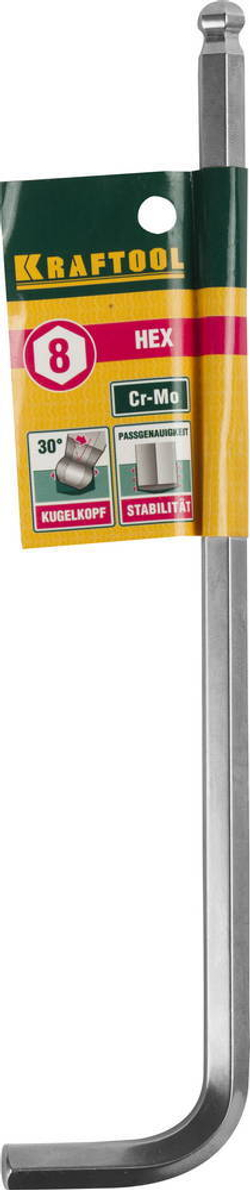 KRAFTOOL Hex 8, длинный имбусовый ключ (27437-8)
