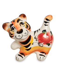 ГЛ- 770 Фигурка «Тигренок Гоша» цв. (Гжельский фарфор)