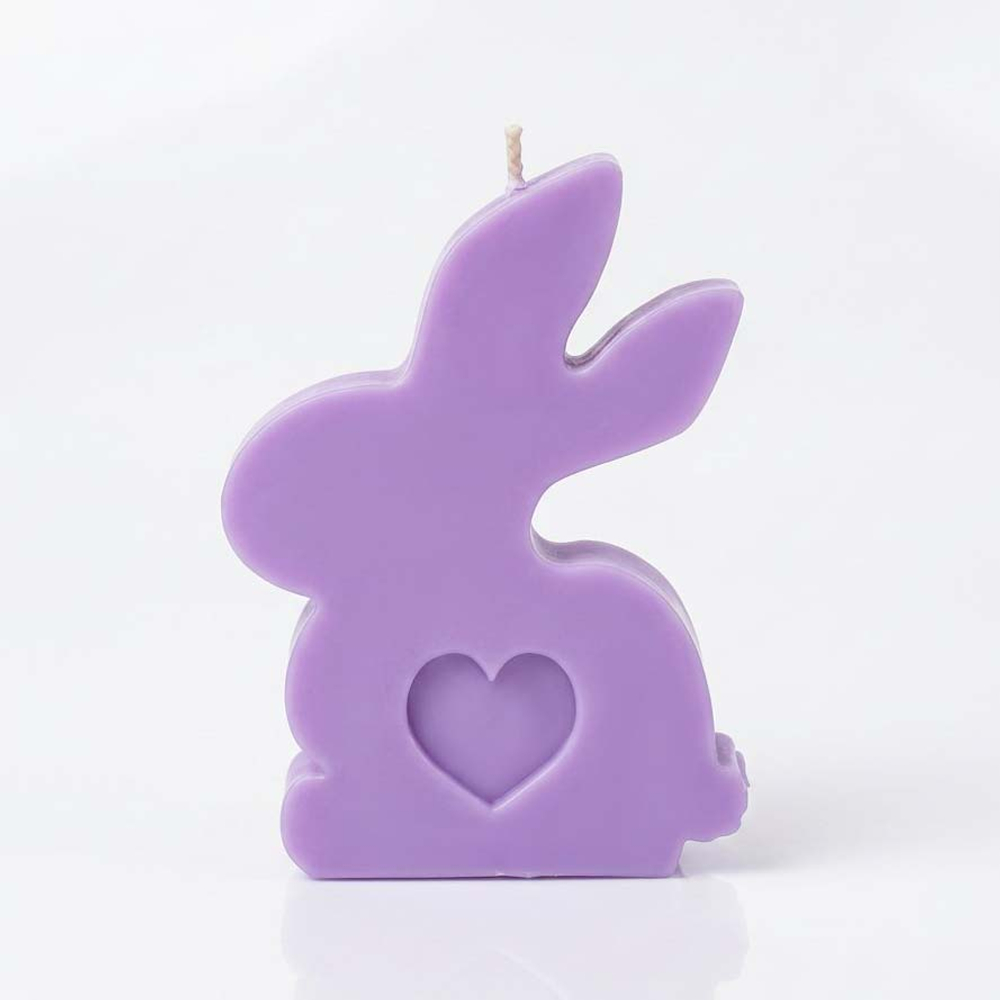 Свеча Зайчик фиолетовый