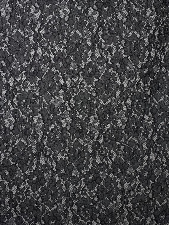 Кружевное неэластичное полотно, арт. M30764, черный 170