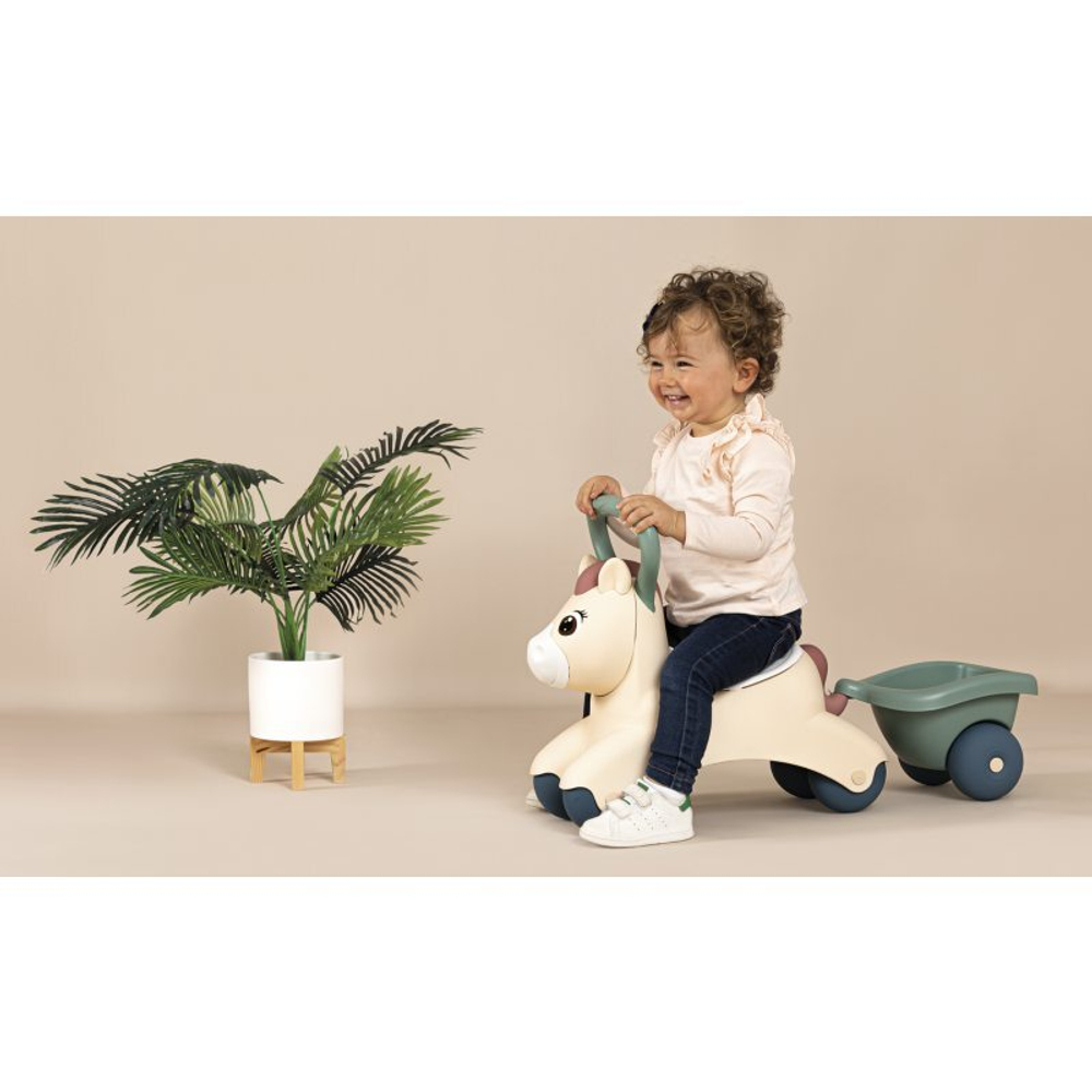 Smoby Little - First Ride Baby Pony Пони с прицепом 140502