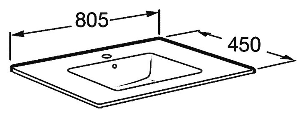РАКОВИНА ВИКТОРИЯ 80 см