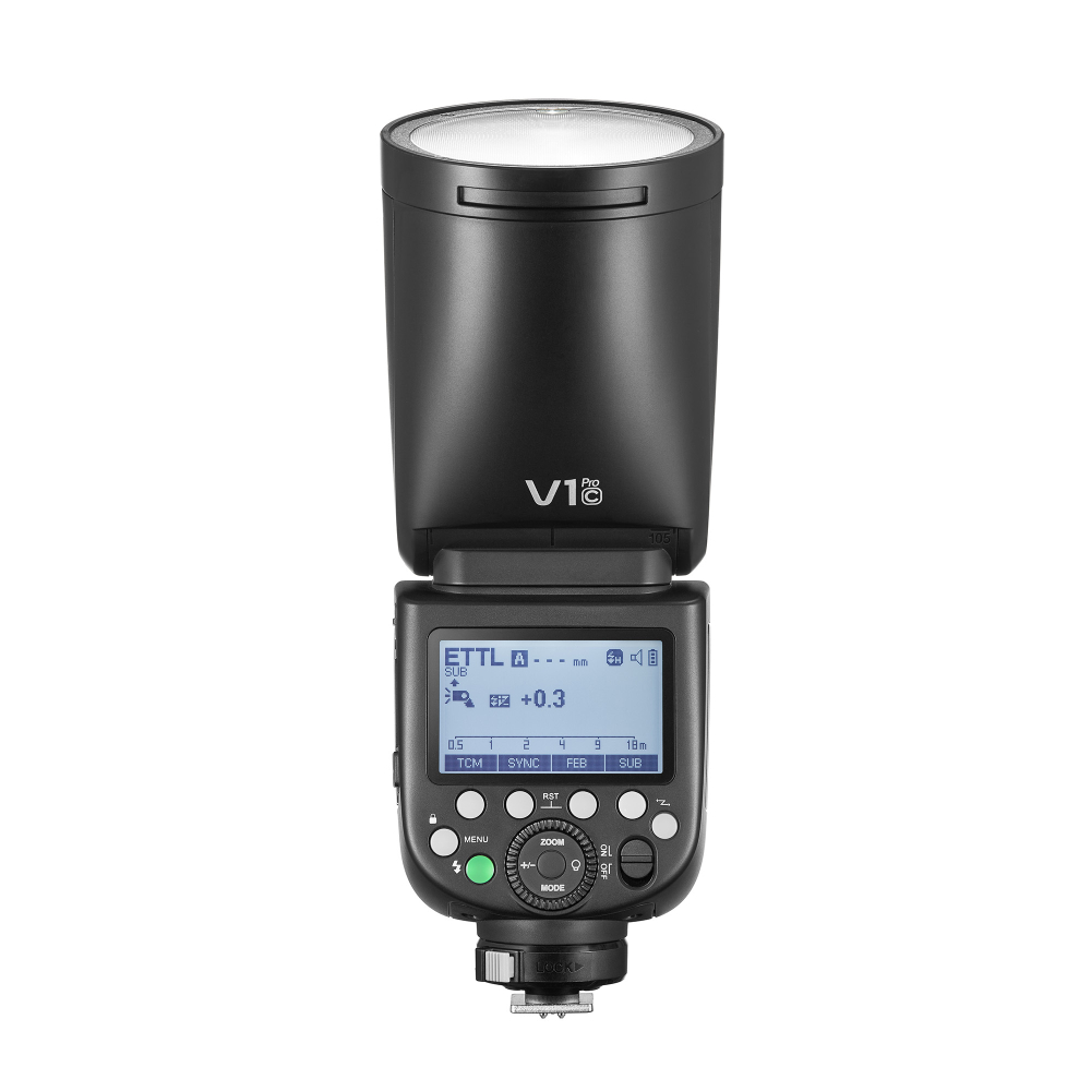 Вспышка накамерная Godox V1Pro C TTL для Canon