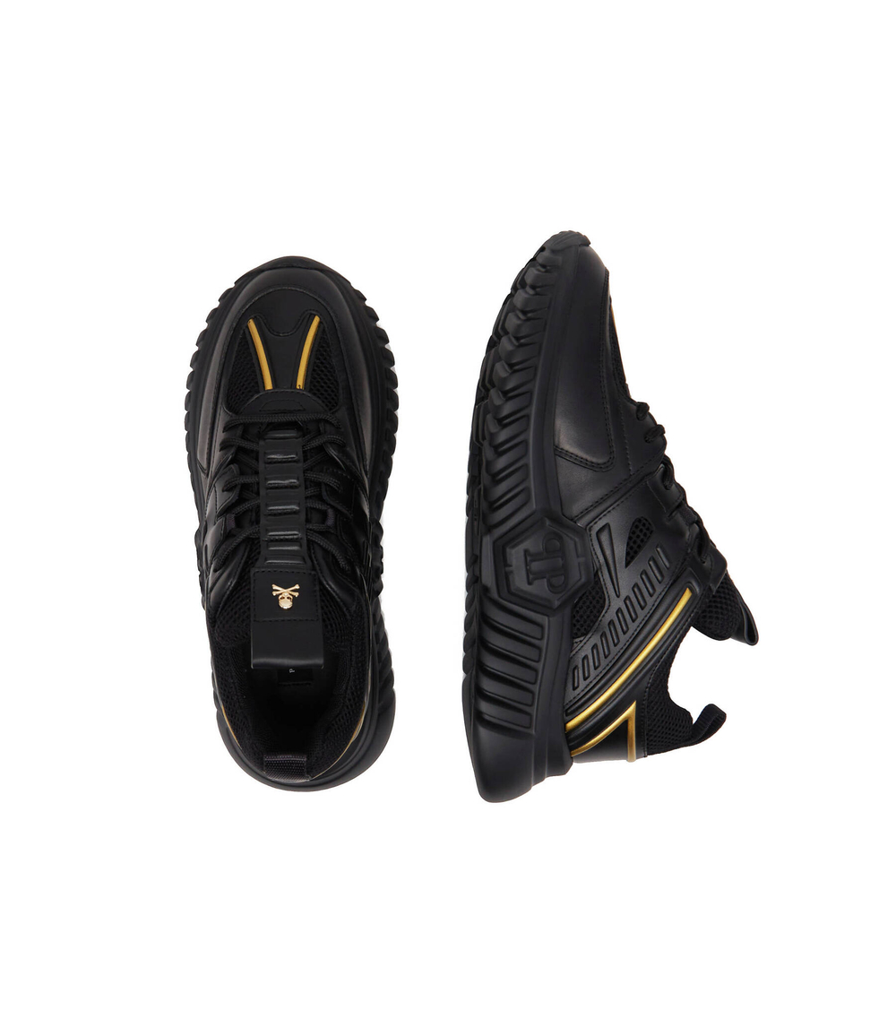 Кожаные кроссовки Philipp Plein - черный(USC0405 PLE075N)