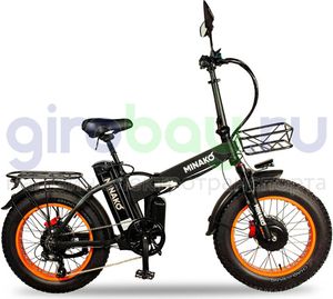 Электровелосипед Minako F10 Pro Dual (полный привод) - Оранжевый обод