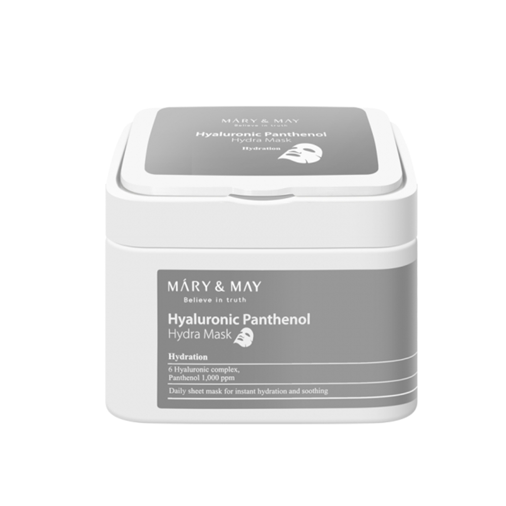Набор тканевых масок с гиалуроновой кислотой и пантенолом Mary&May Hyaluronic Panthenol Hydra Mask