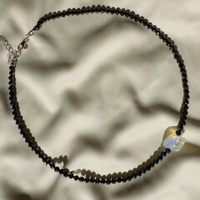 Чокер-колье "Око ночи" с натуральной шпинелью