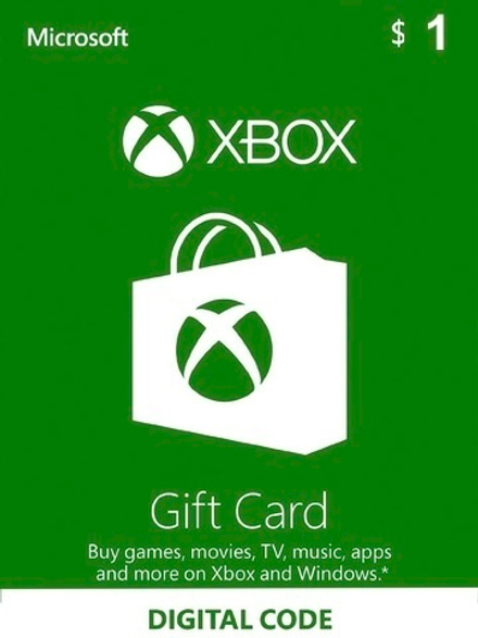 Пополнение бумажника на 1$ (Xbox Store USA) [Цифровой код доступа]
