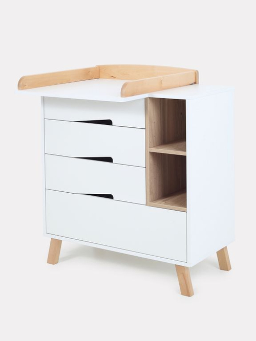 Комод пеленальный Rant Lago Pro 800/4 с органайзером Cloud white