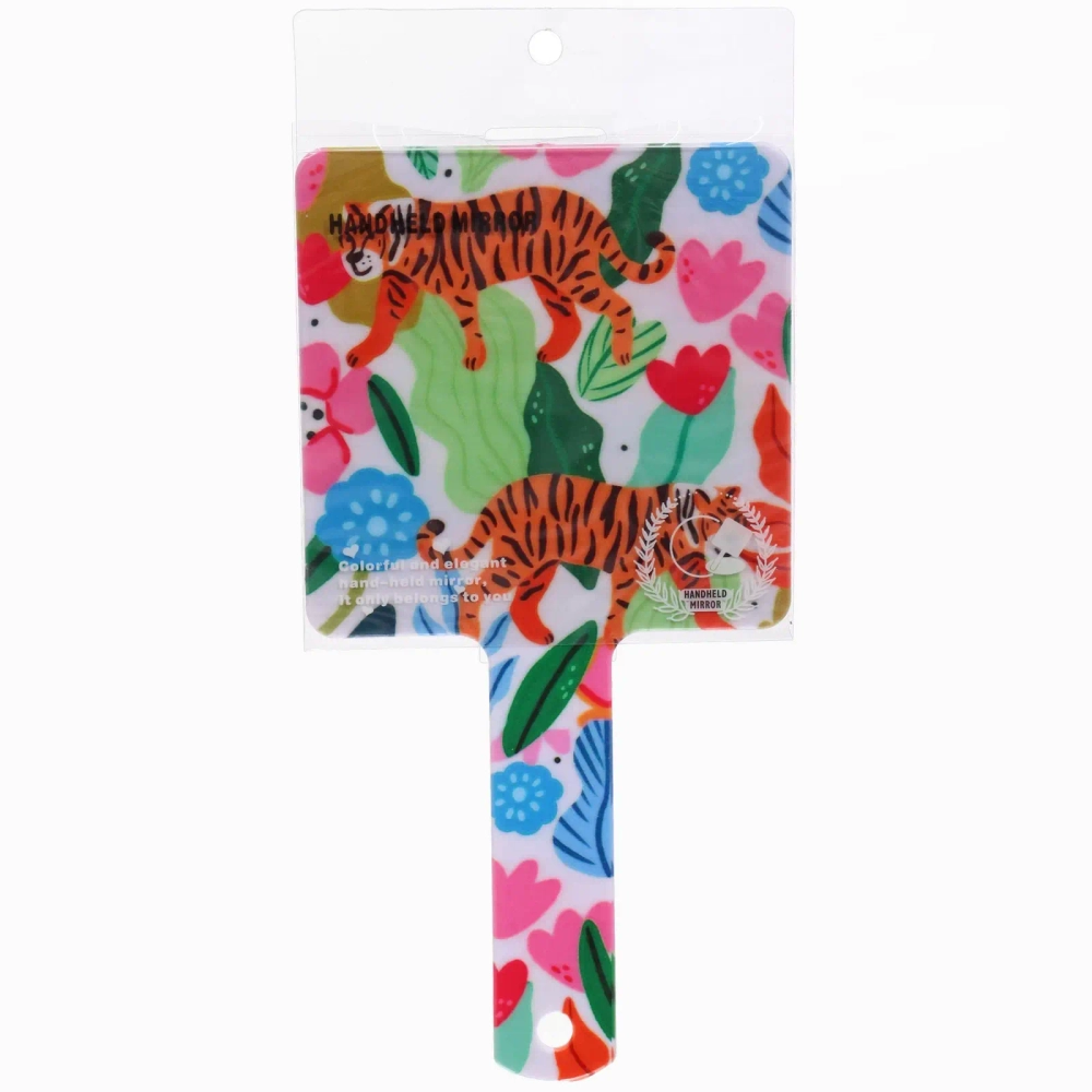 Зеркало косметическое «ИМАНИ - ТРОПИКИ», микс 4 дизайна, 23,4*12см (PVC подвес)