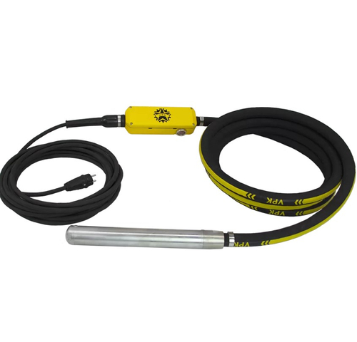 Высокочастотный вибратор VPK E-tron 60 (60 мм, 5 м, 12А, 17.5 кг) со встроенным преобразователем