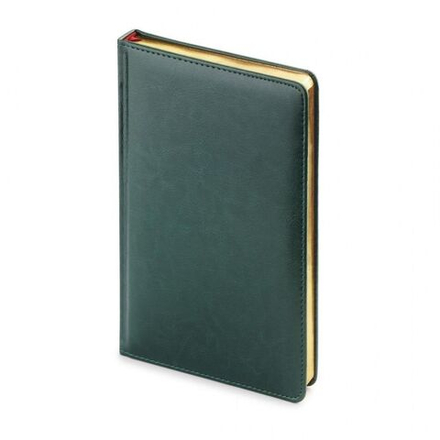 Ежедневник недат. А4 136л., кожзам, тв.обл. "Sidney Nebraska. Зеленый" ляссе